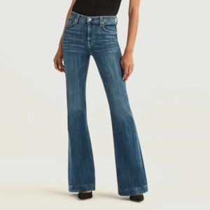 7 FOR ALL MANKIND mid-rise bootcut folded hem Jagger jean